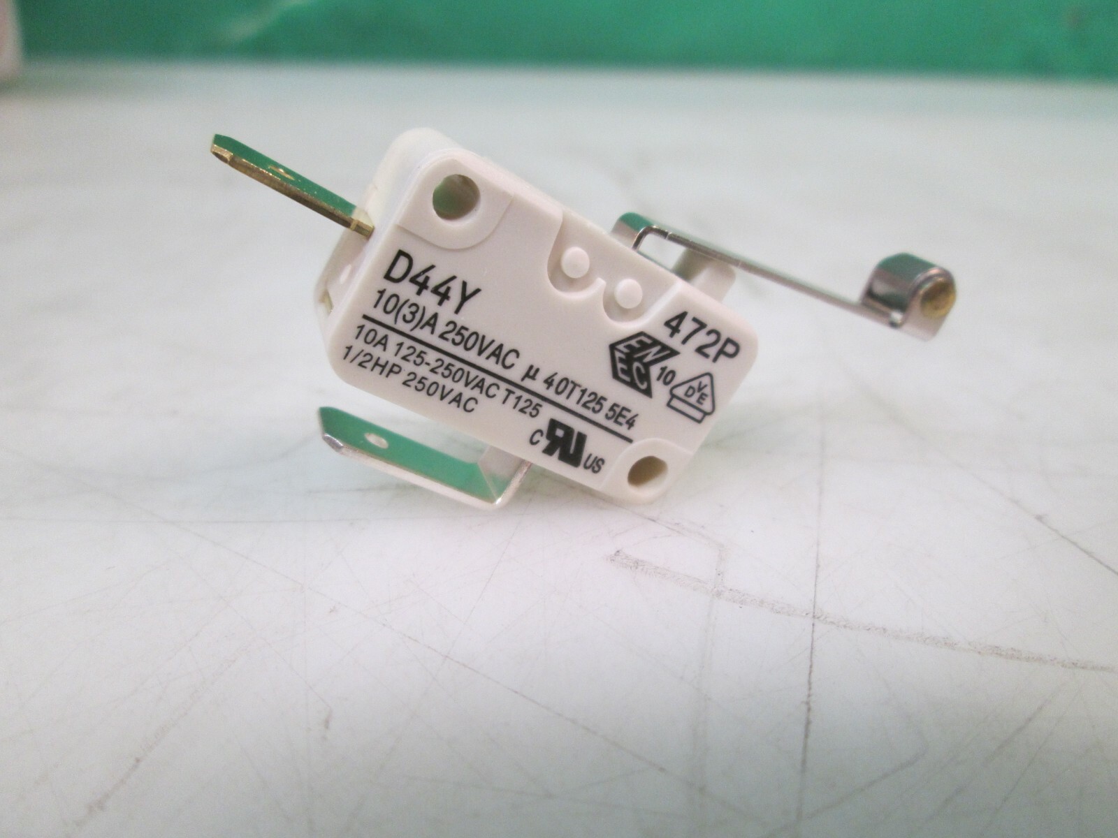 CHERRY 72P D44Y Microswitch Micro Switch 10(3)A 250VAC 1/2 HP 40T125 5E4 NC