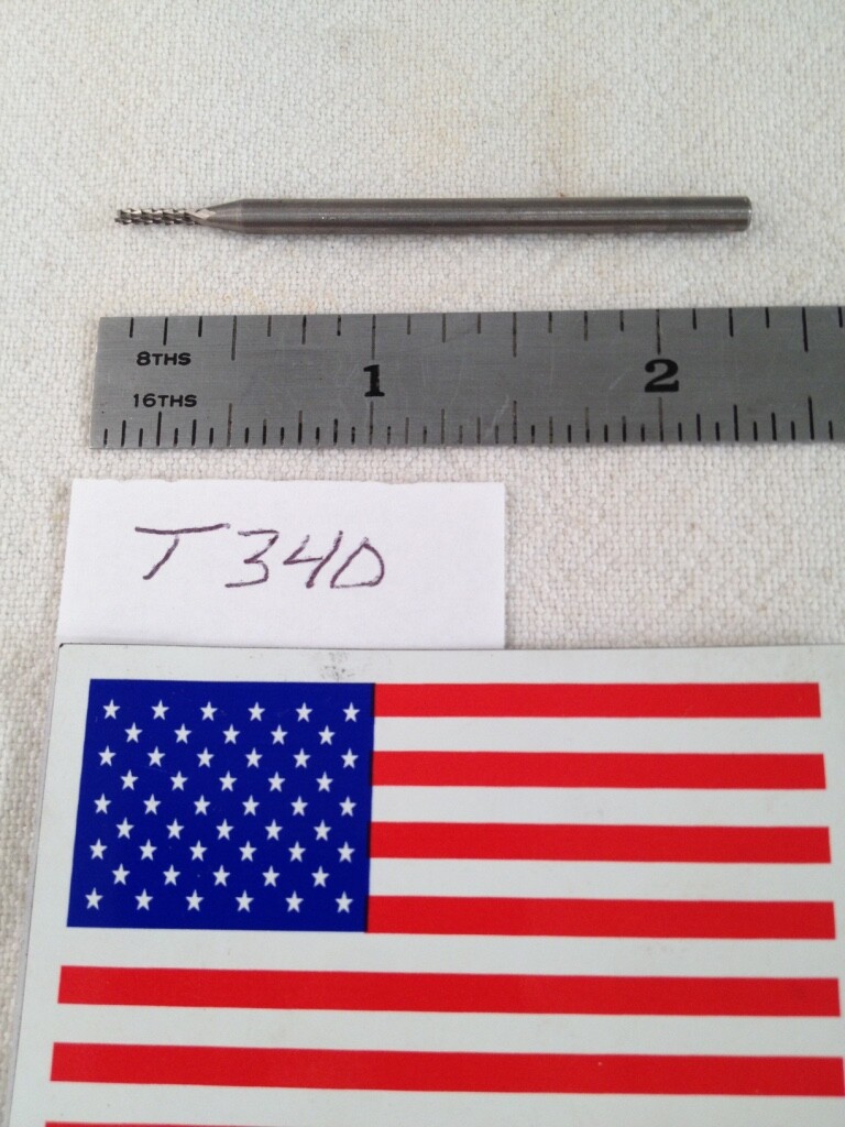 NEW FALCON / SGS 1/8" SH CARBIDE BURR. SA-41 DIAMOND CUT CYLINDER USA BUR  -T340