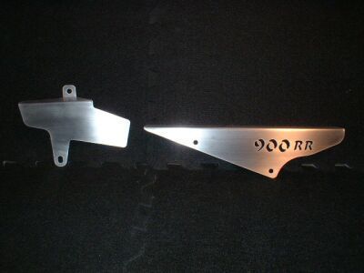 CBR 900RR 900 RR CBR900RR BRUSHED FRONT REAR CHAIN GUARD SWINGARM 107-900RR BR