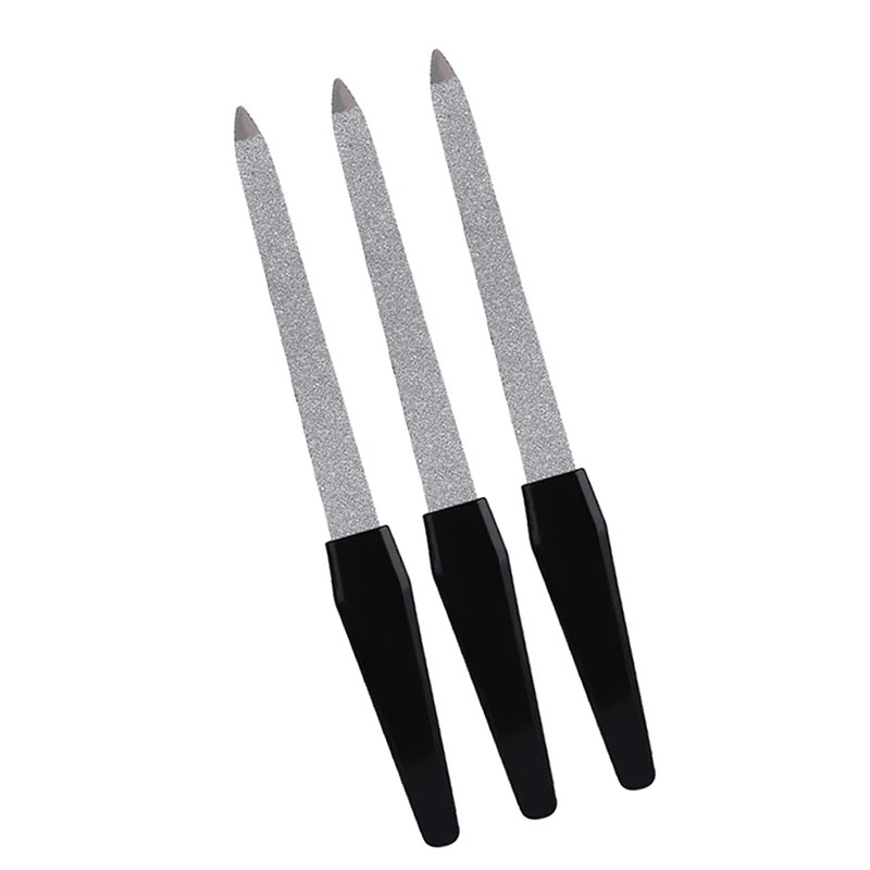3-Piece Professional Double-Sided Nail Files - Perfect for Home & Salon Manicure