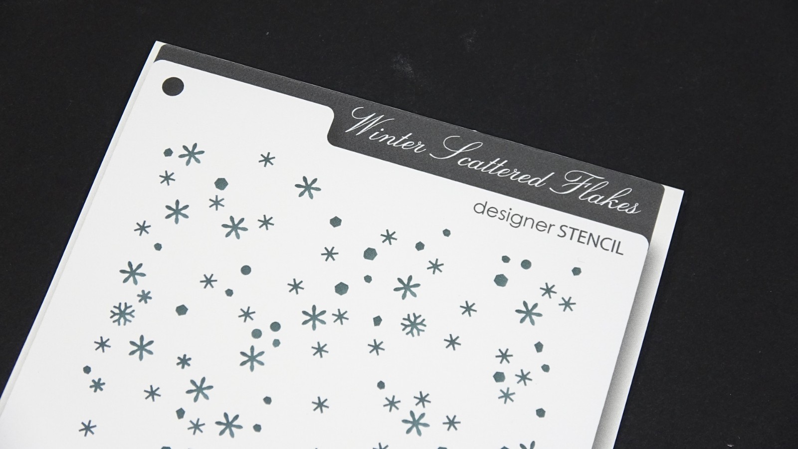 2016 Memory Box Designer Stencil Scattered Flakes 88612