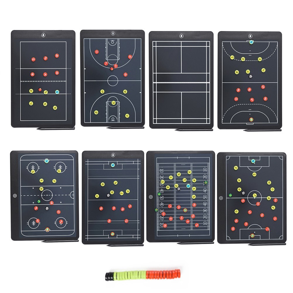 Electronic LCD Sports Strategy Board with Magnetic Stickers for Soccer