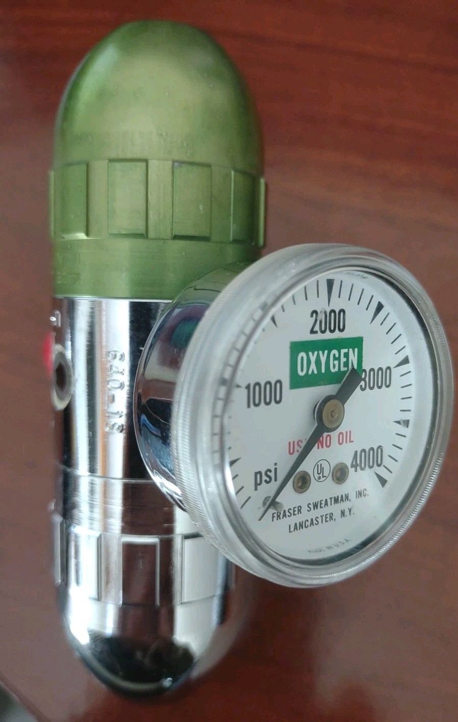 FRASER SWEATMAN OXYGEN REGULATOR 4000 POUNDS LP 7760590
