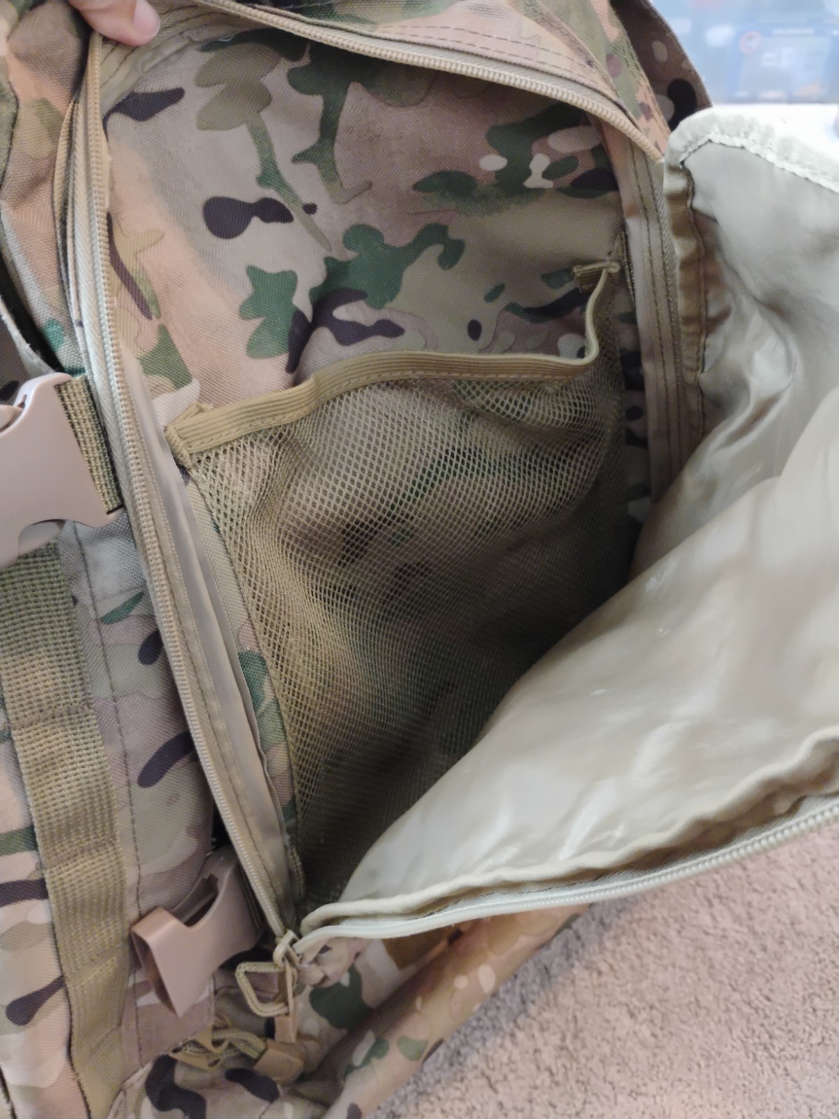 Camo 101st Airborne Division Eagle Strong Backpack, Missing Clip