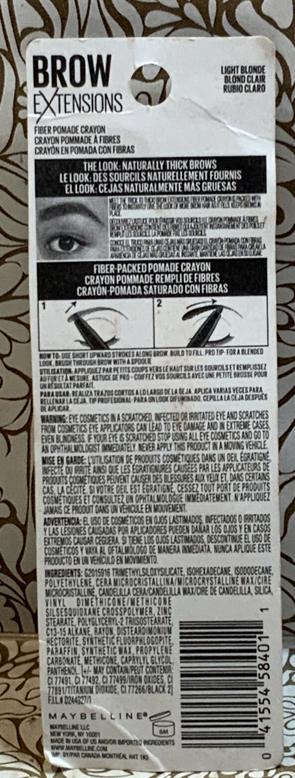 📀 Maybelline Brow Extensions (248 Light Blonde)