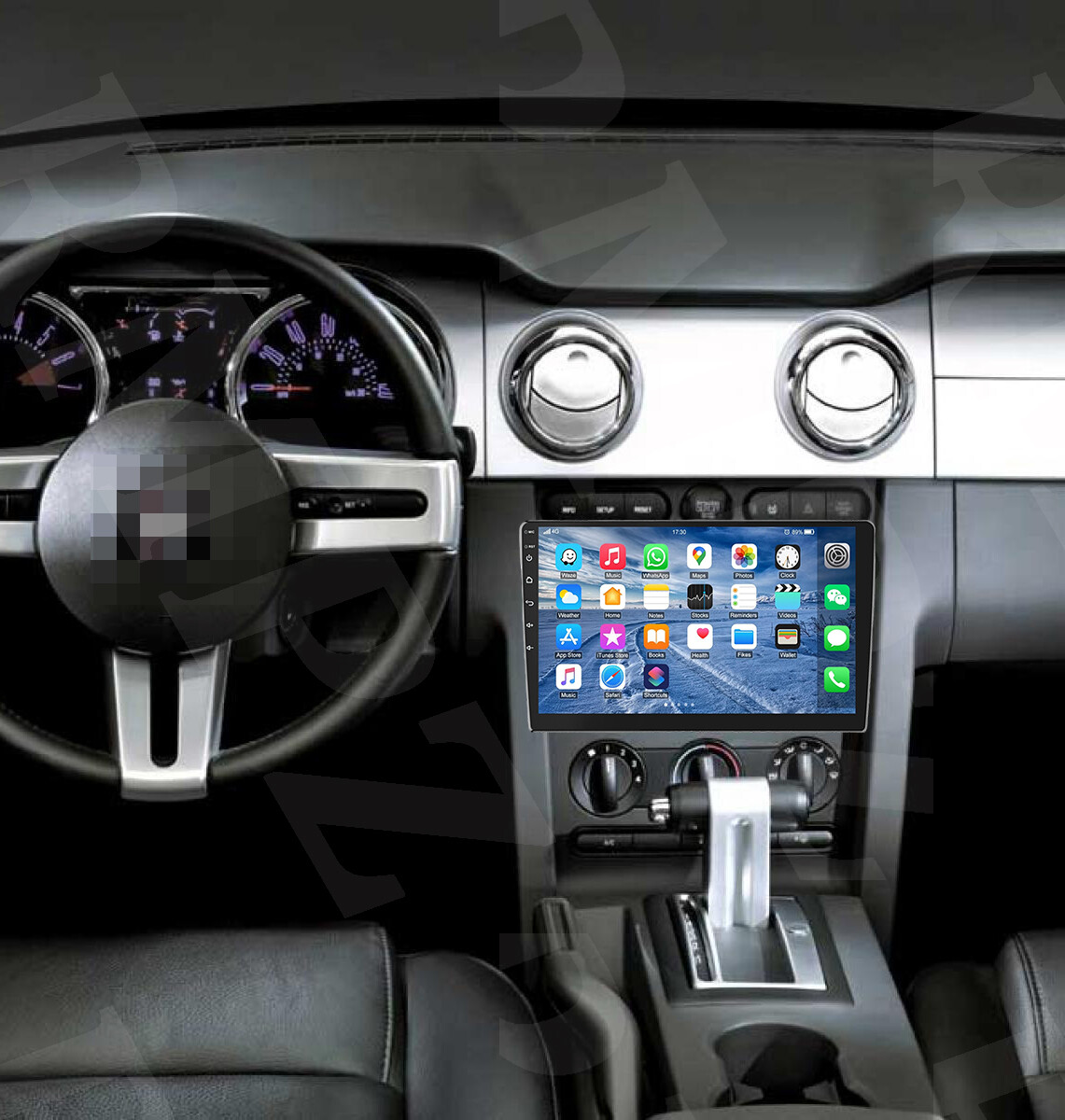 para Ford Mustang 2005-2009 Apple CarPlay Android Auto Android 14 Radio de coche