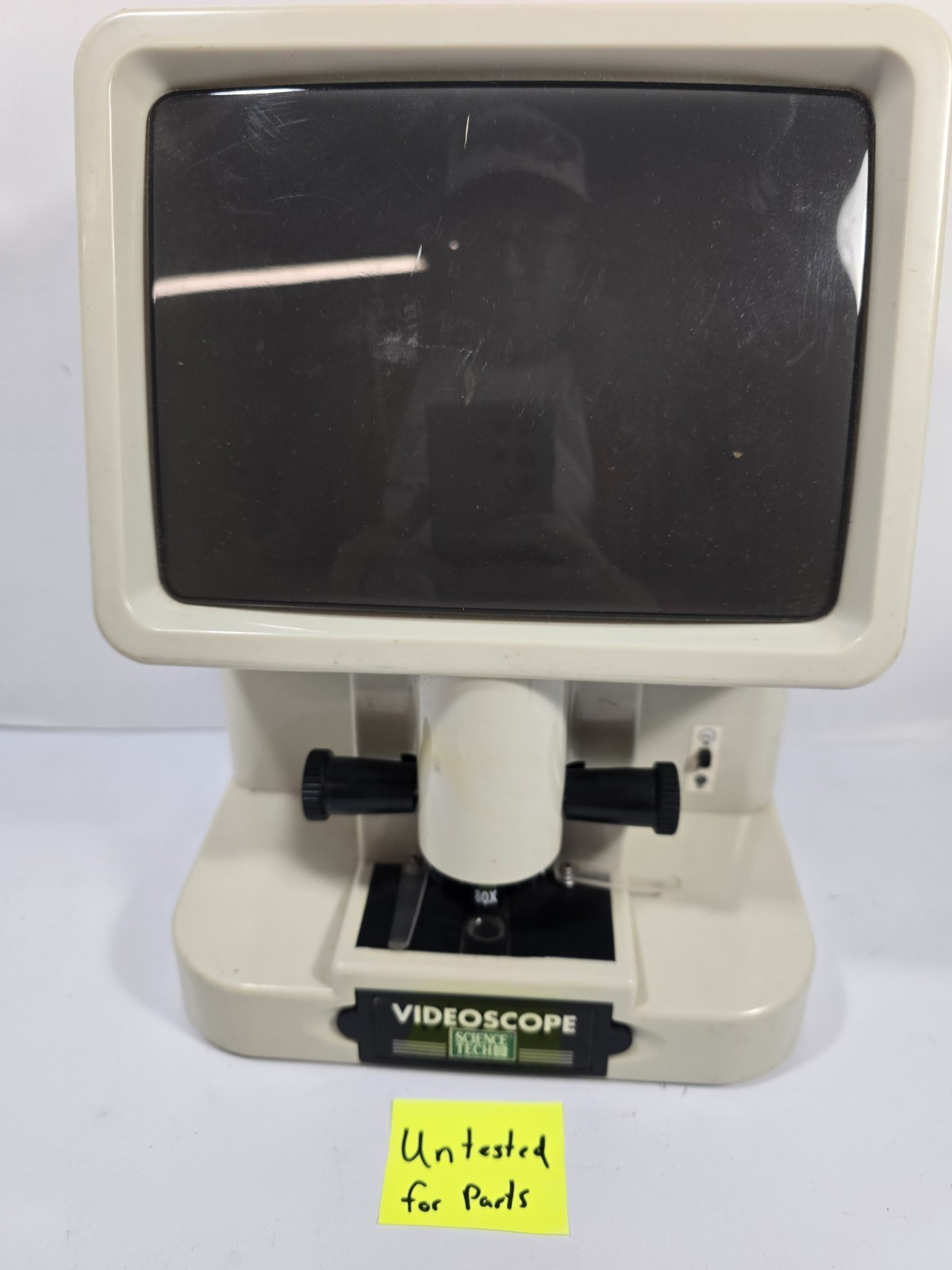 SCIENCE TECH VIDEOSCOPE LAB 36687 WITH 20X-40X 80x POWER PCS 8.75" Screen Parts