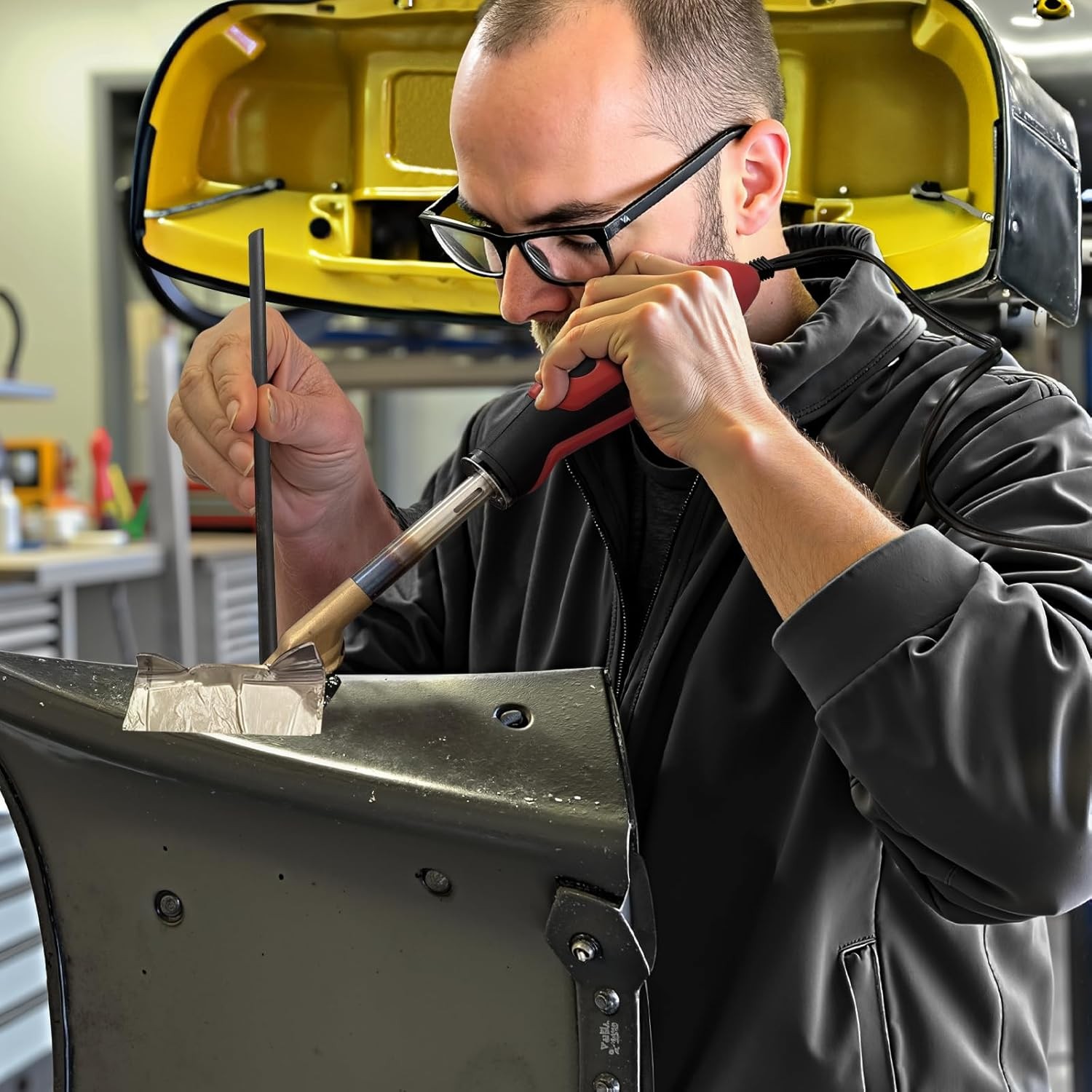 Allturn Plastic Welder 2 in 1,Plastic Welding Kit Car Bumper Repair Kit
