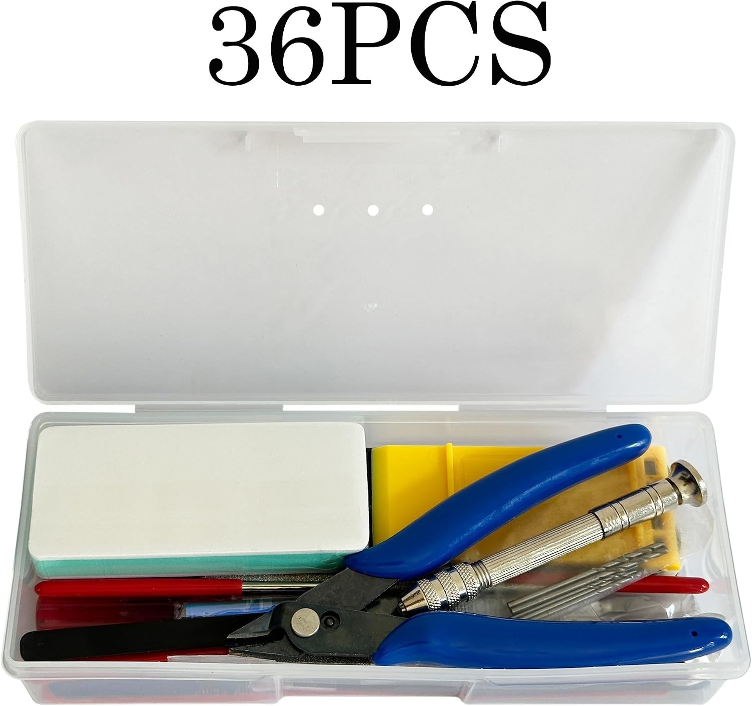 36 Pcs DIY Modeling Hobby Tool Kit, Basic Modeler Craft Set, Dollhouse & Gund...