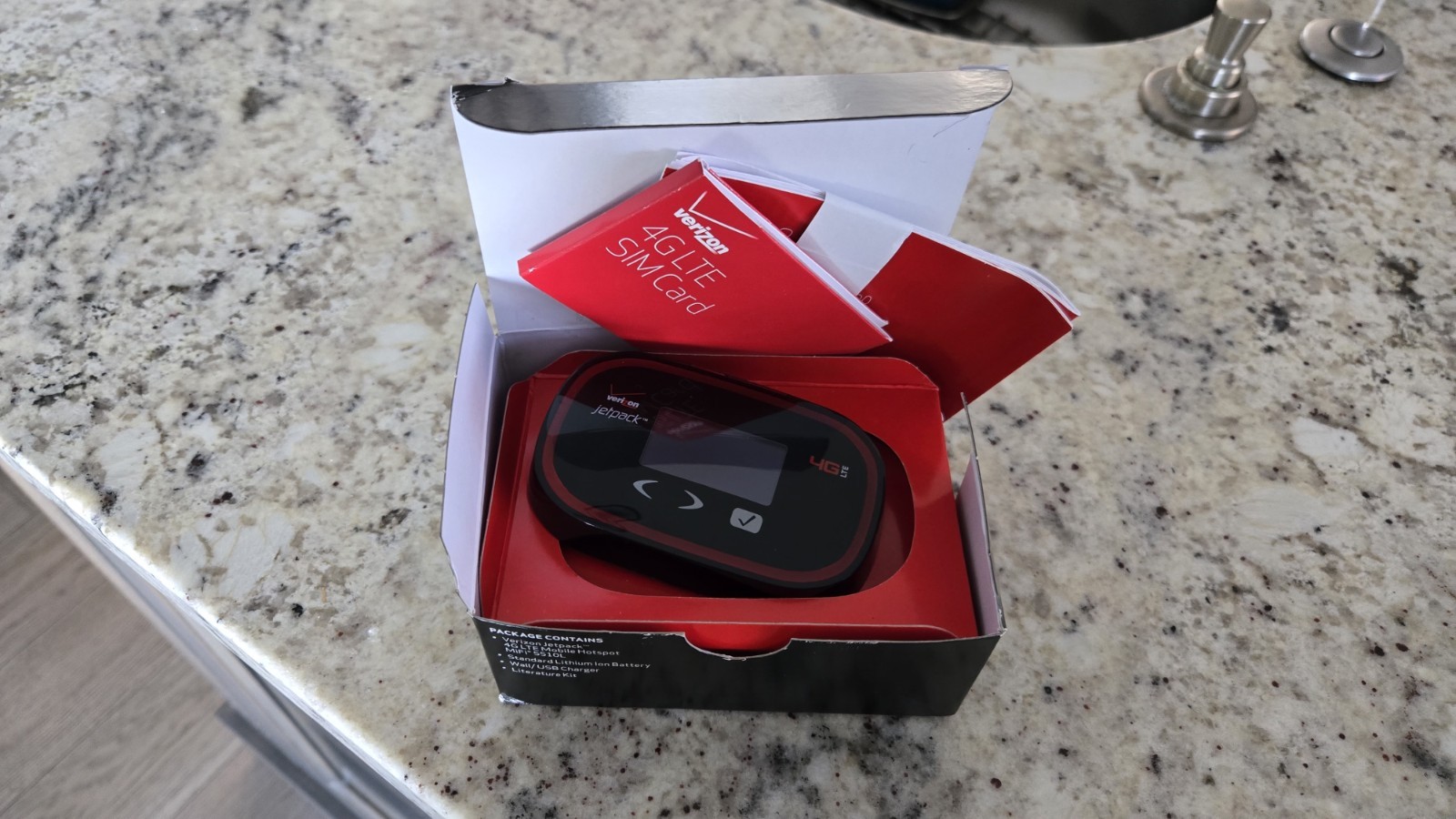 Verizon MiFi 5510L Jetpack 4G LTE Mobile Hotspot, Box, Instructions Included