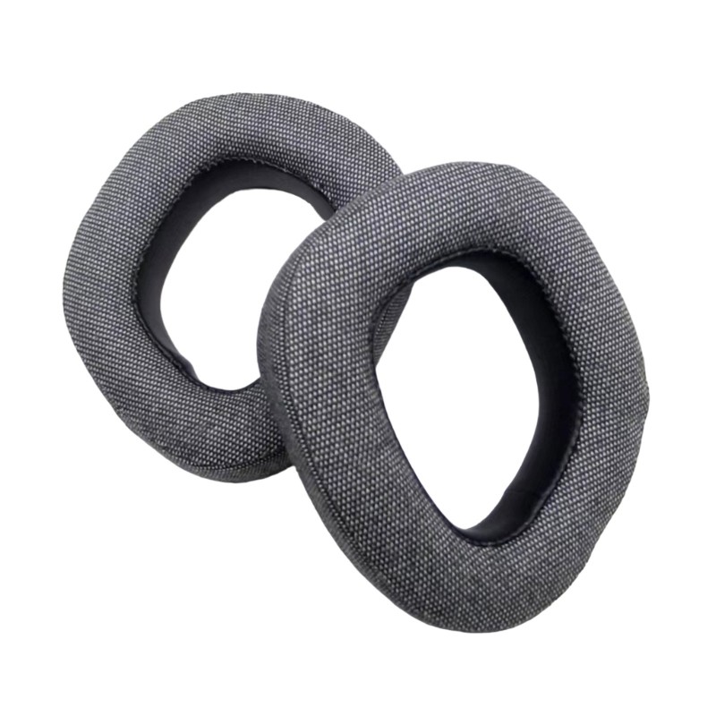 1Pair Linen Gray Ear Pad Ear Cushions Cover for HS80 Headphones