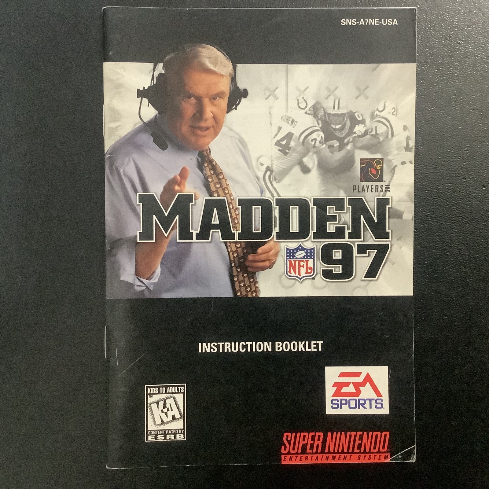 Madden NFL 97 SNES Super Nintendo Instruction Manual Only