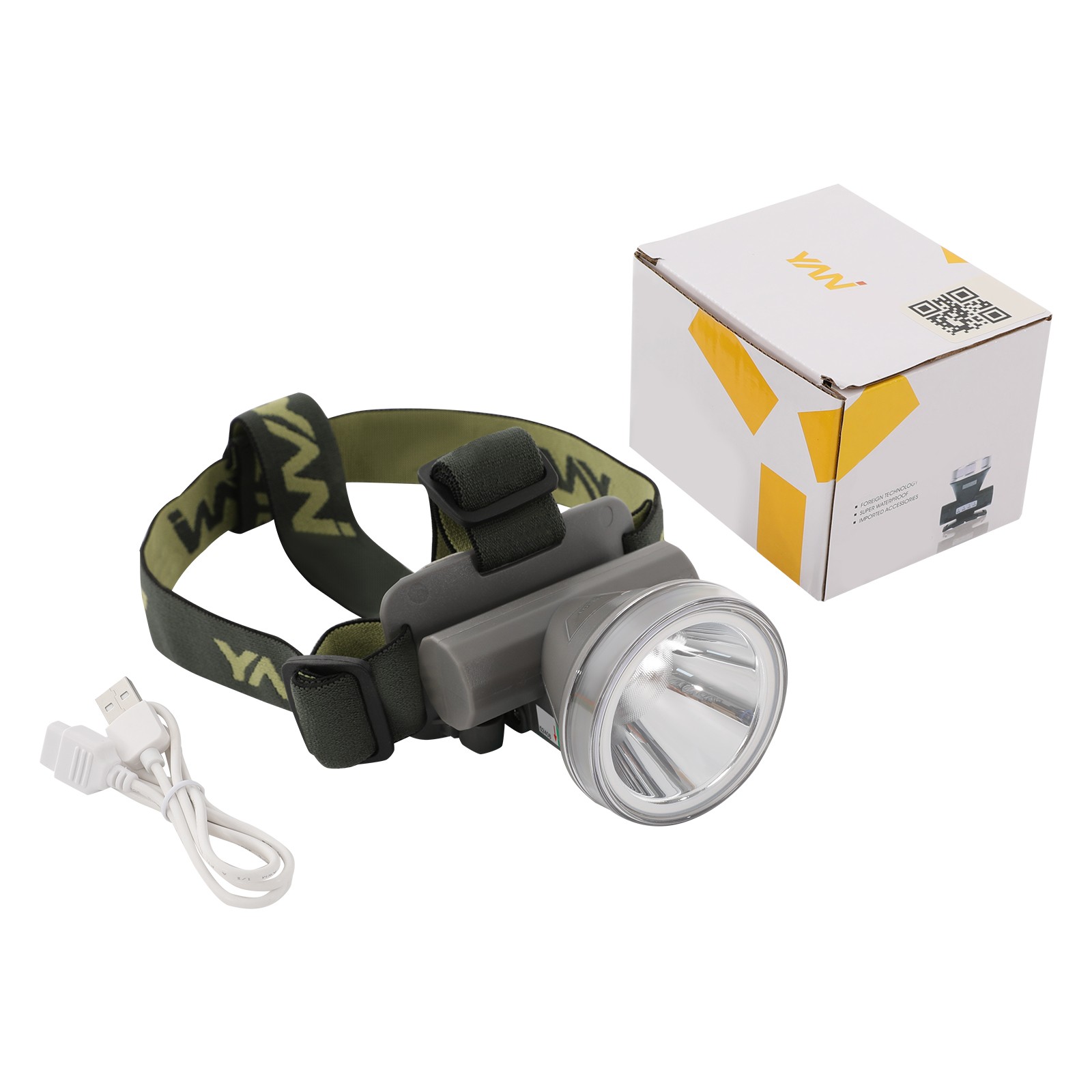 AC100-240V Diving Light Rechargeable Diving Headlamp Head-mounted Diving Light