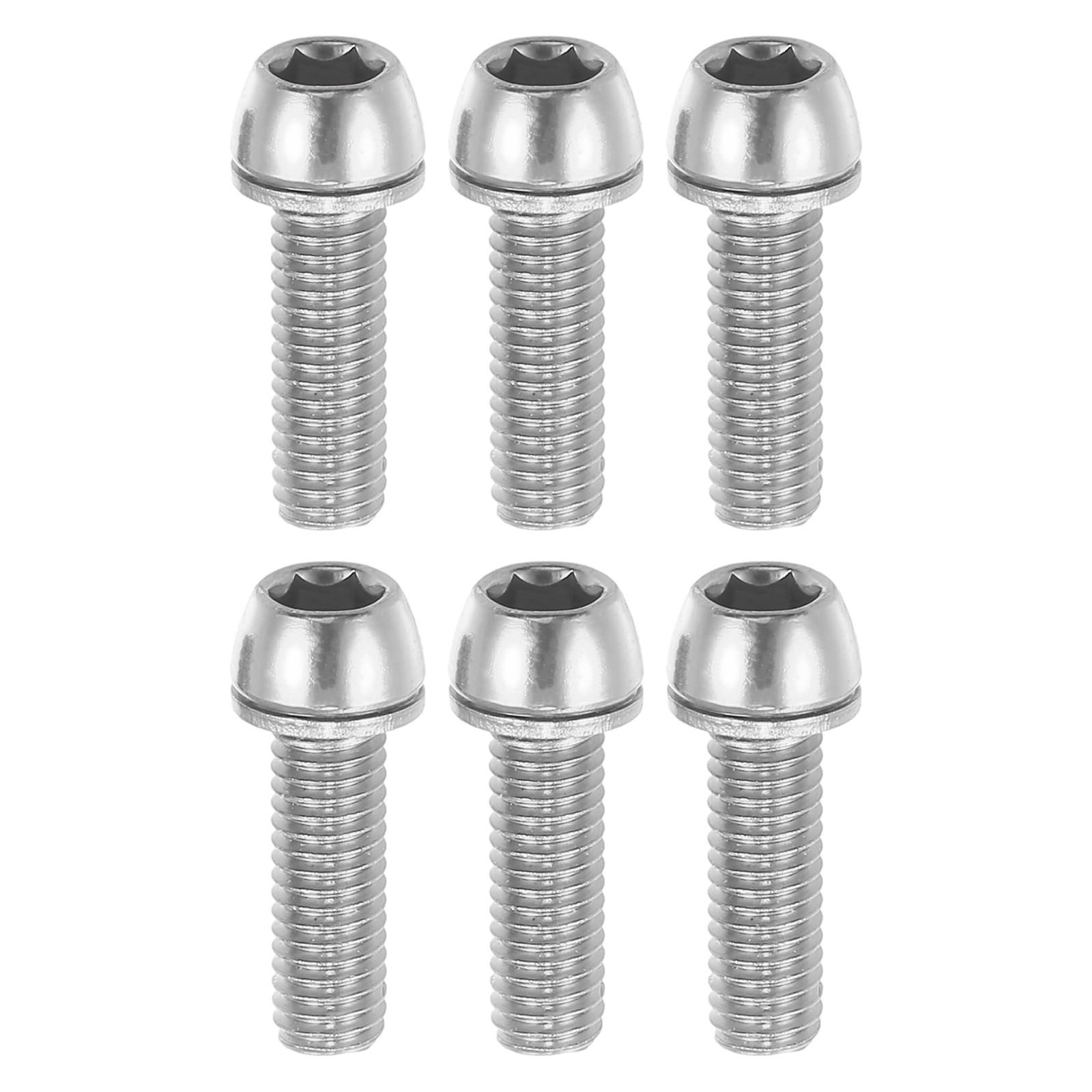 6 Pcs Bicycle Stem Screws for MTB Bike Bicycle Stem Durable M6x20mm Socket He...