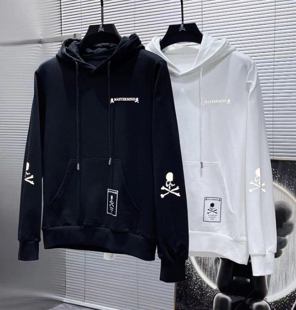 New Mastermind Skull Printing Solid Color Hoodie Men Women