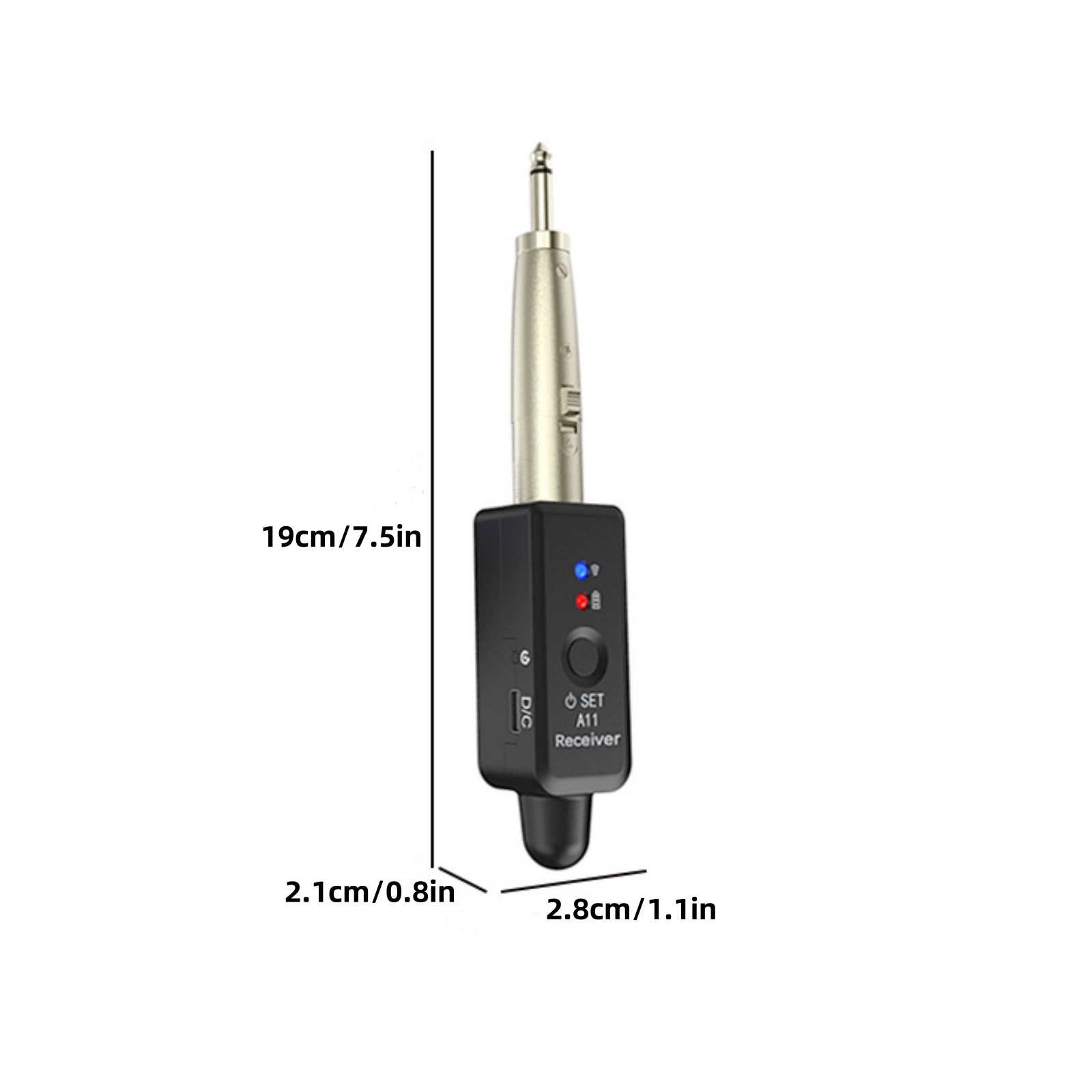 Audio Transmitter&Receiver Wireless Microphone Adapter Versatile Applications