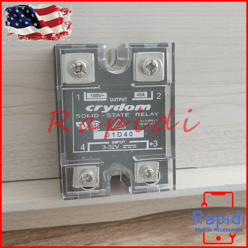 2* SSR Solid State Relay For Crydom D1D40 Module 3-32VDC SPST-NO 40A Load 100VDC