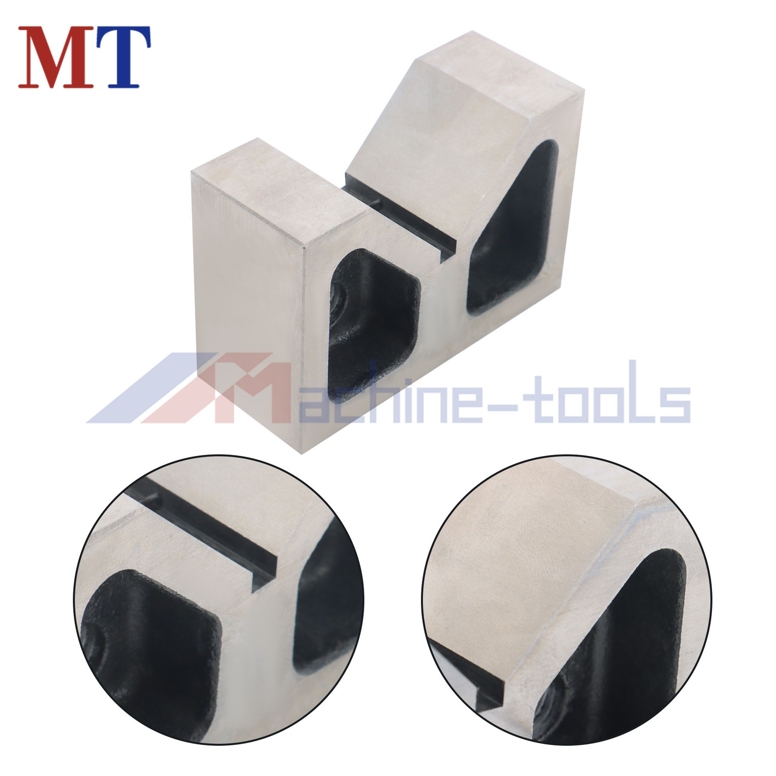V-Block Ground 1*Pair 4" x 1-5/8" x 2-5/8" 90 Degree Cast Iron V-Blocks