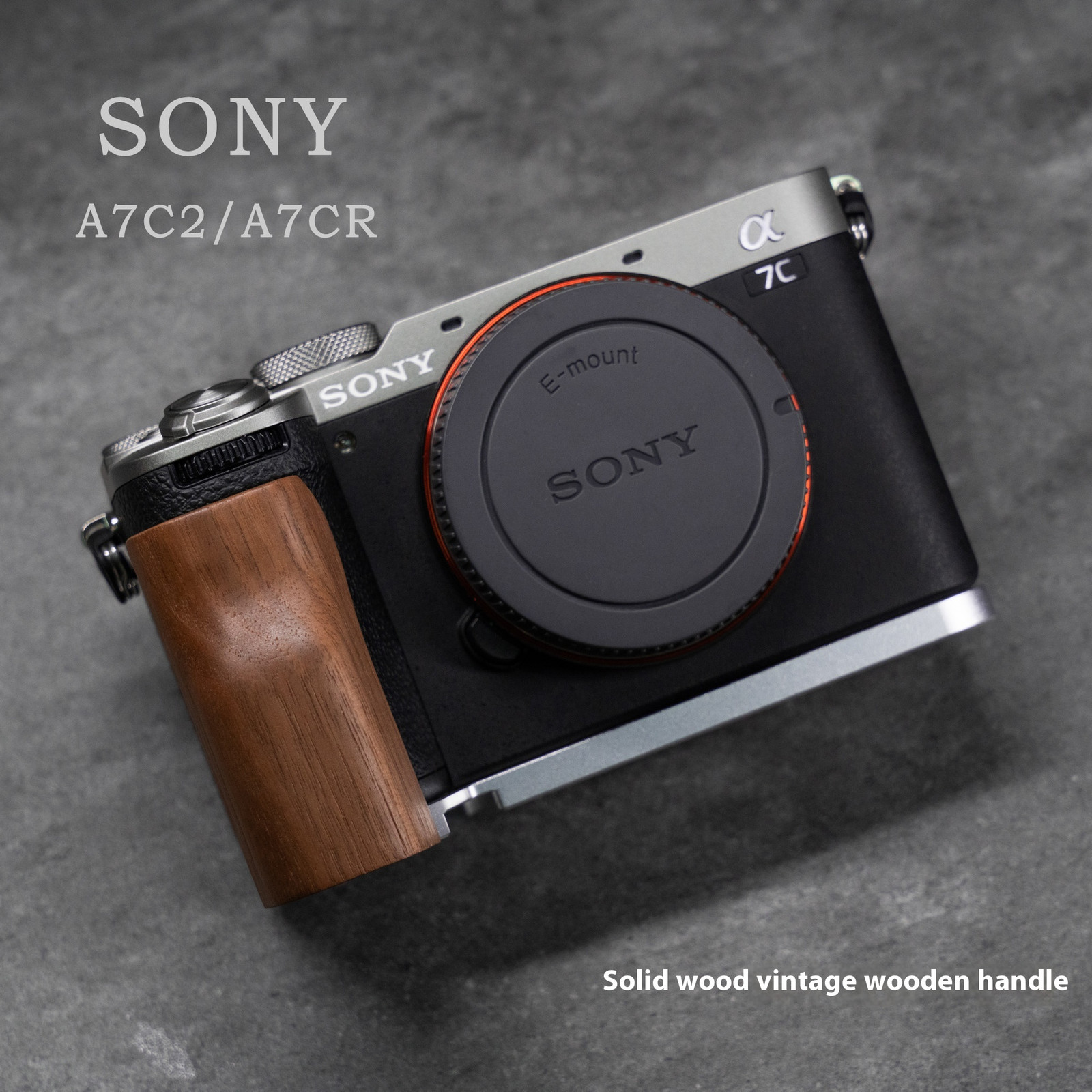 Camera grip wooden handle quick release board    L  suitable for Sony a7c2/a7cr