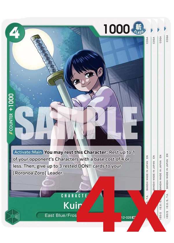 4x Kuina-Legacy of the Master (OP12-026)One Piece TCG - English
