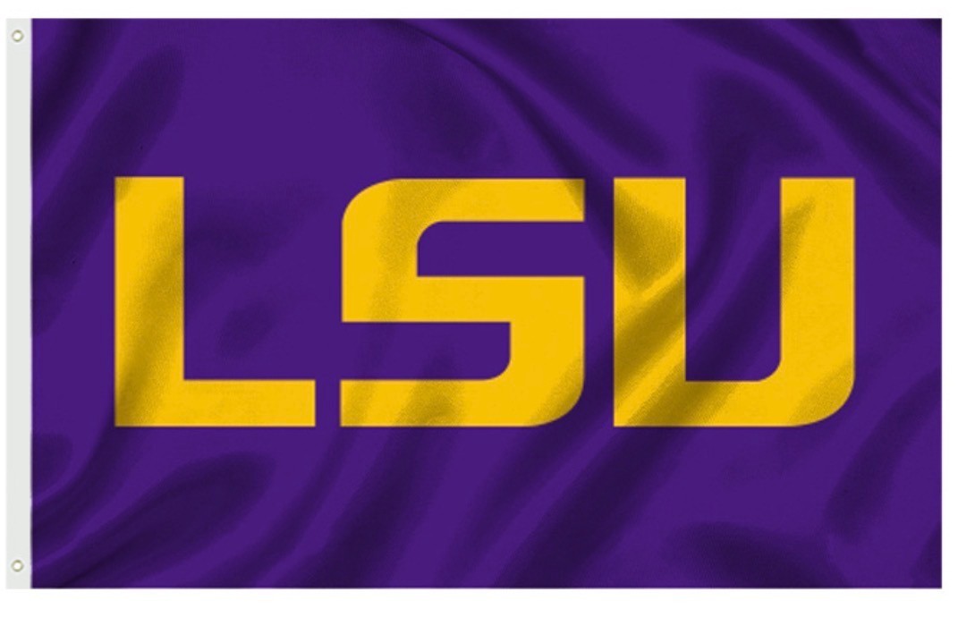 LSU Tigers Louisianna 3x5 Foot FLAG/Banner Basketball/Football 3 style FREE Ship