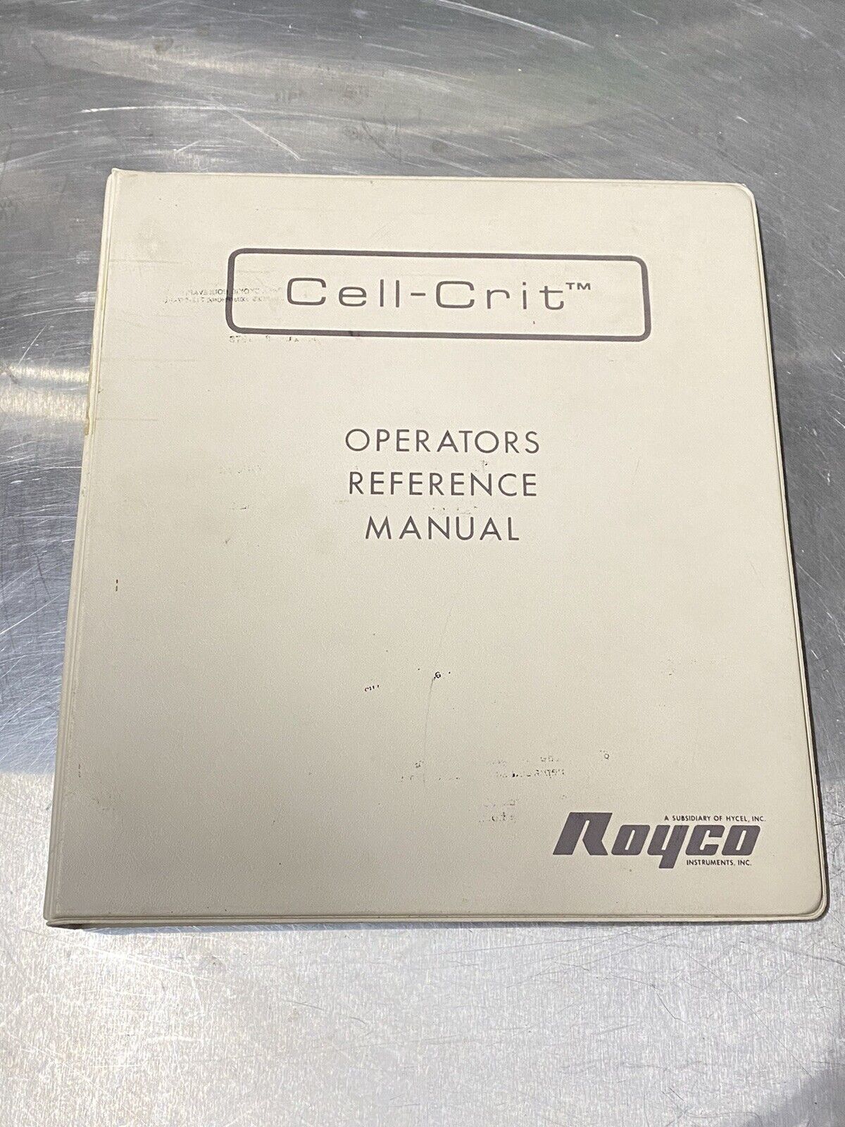 Royco 920A Cell Counter RBC HCT Cell-crit - Users Guide / Instruction / Manual