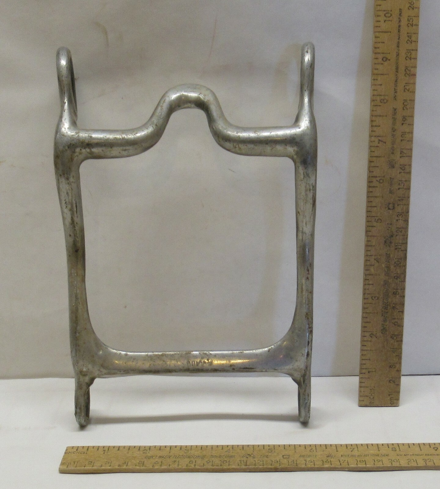 QUICK BIT - High Port HORSE BIT - Aluminum - used - Solid Slobber Bar - #104