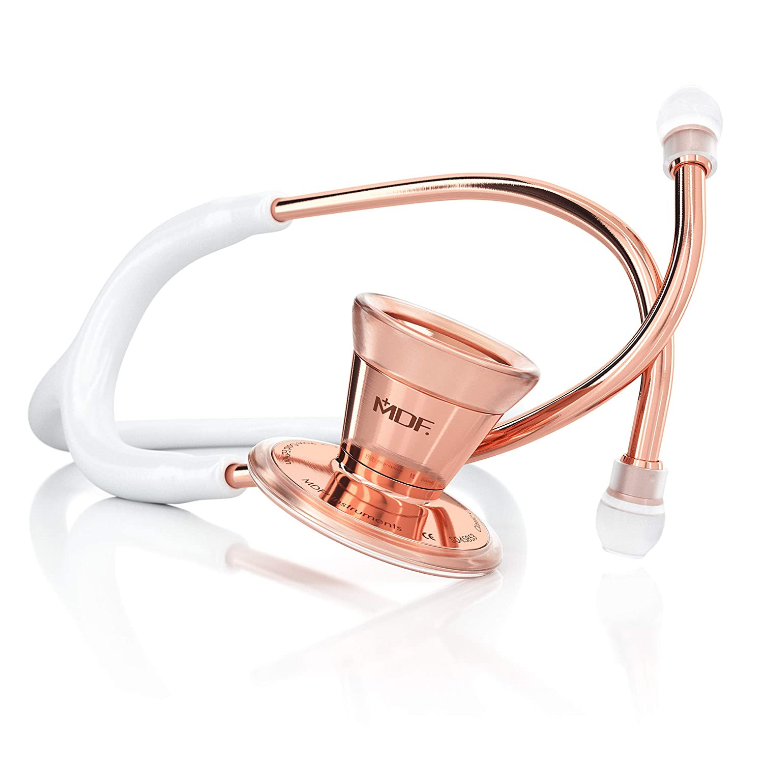MDF Rose Gold Procardial Cardiology Stethoscope, Stainless Steel, Adult, Dual...