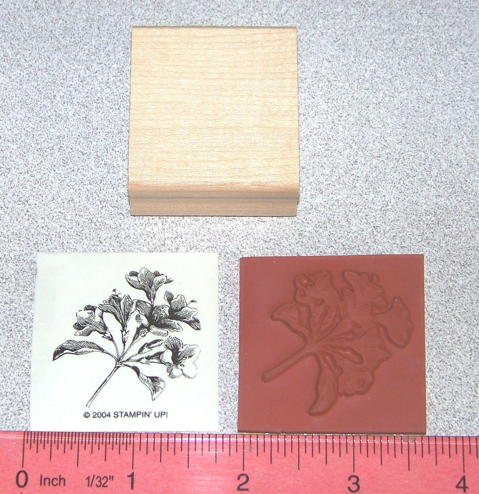 Flower Blossoms Floral Rubber Stamp Single New by Stampin Up Jumbo Incentives I
