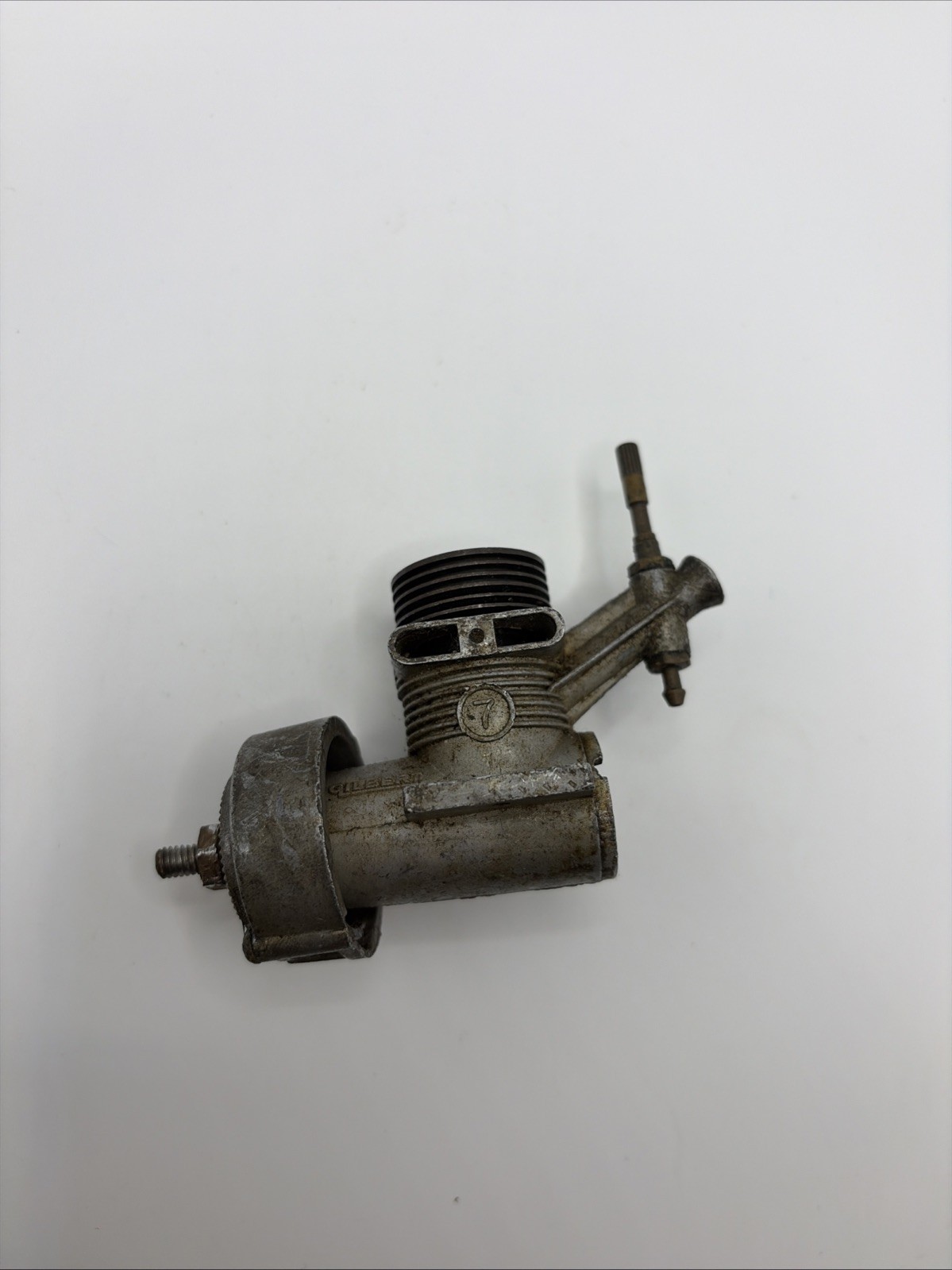 Vntg A.C. GILBERT #7 RC Plane Motor Model Engine 074 Control Line Airplane M3