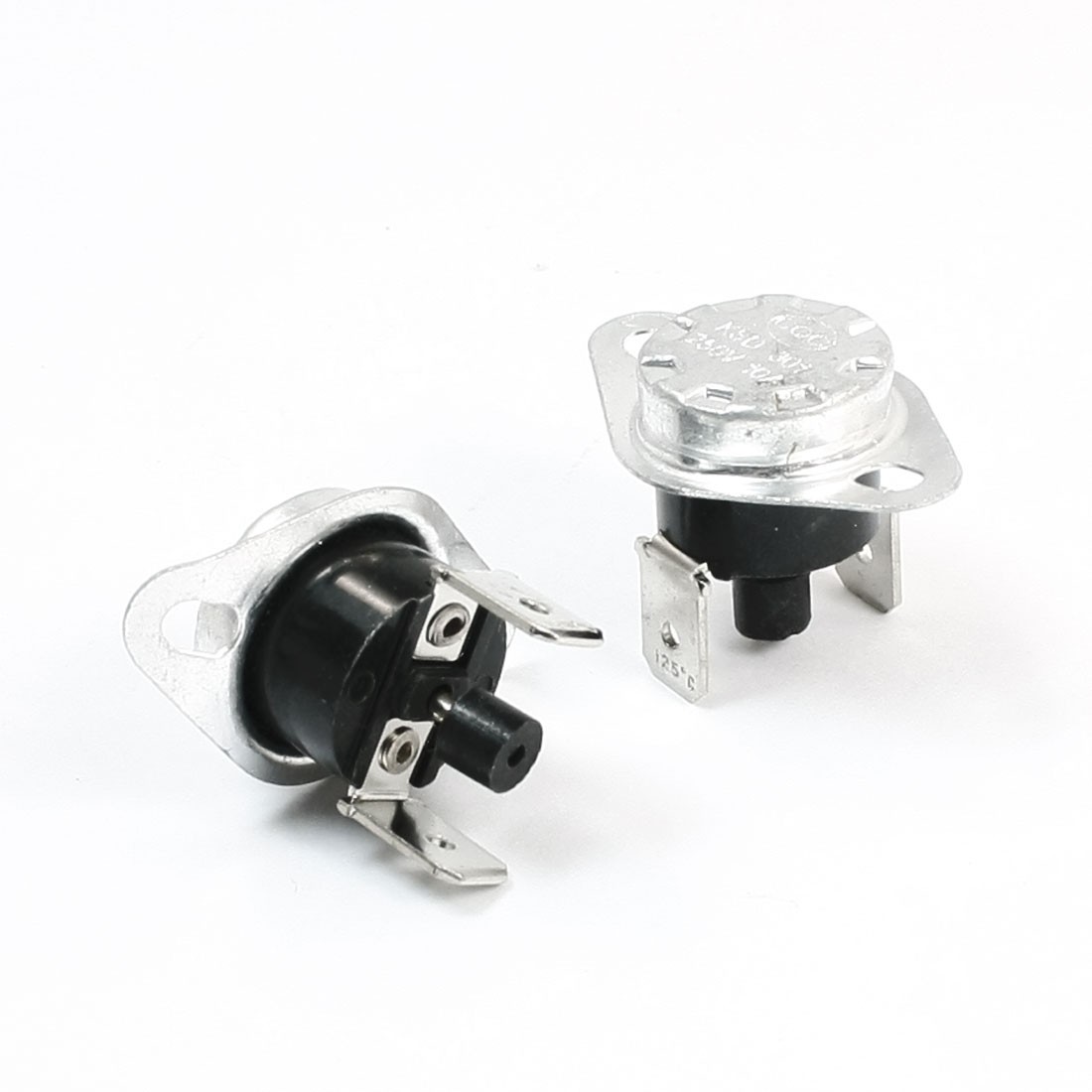 2 x 125C Manual Reset Thermostat NC Temperature Switch 250V 10A