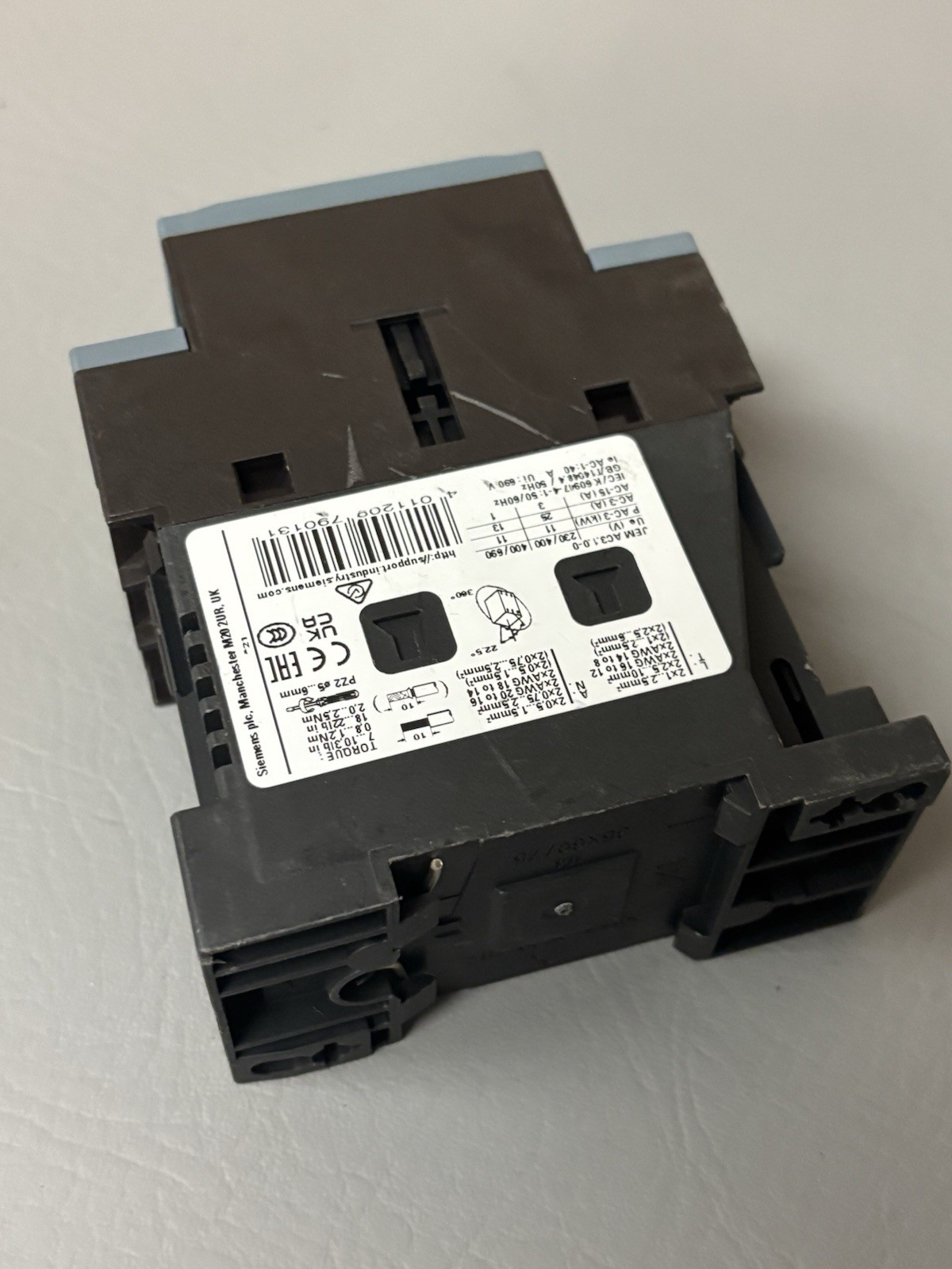 Unused SIEMENS POWER CONTACTOR 3RT2026-1BB40
