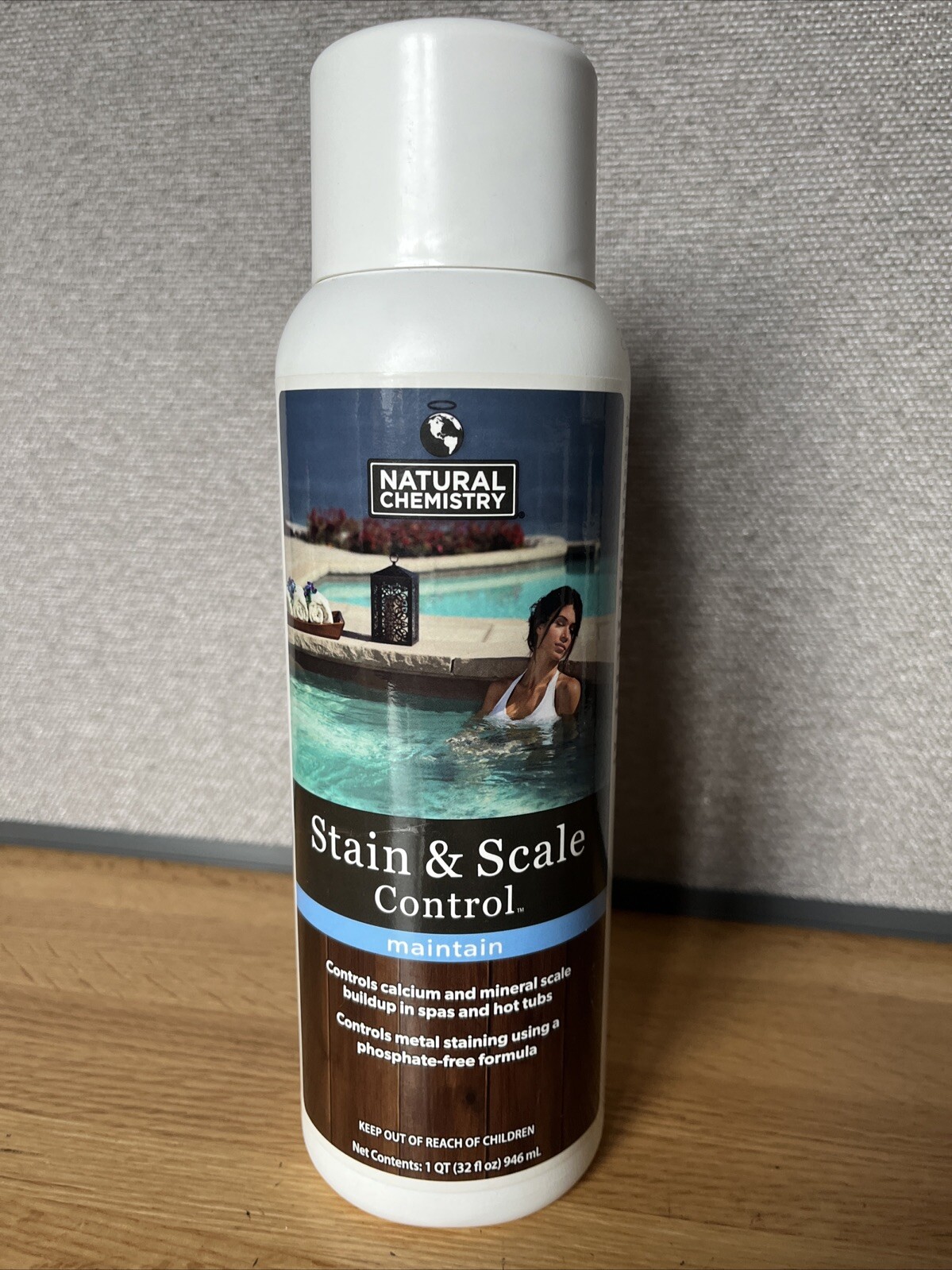NEW SEALED Natural Chemistry Spa Stain & Scale 1 Quart!