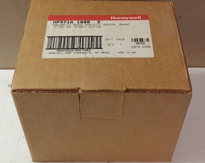 NEW HONEYWELL HP970B1007 PNEUMATIC SPACE HUMIDISTAT 15-75% REVERSE ACTING