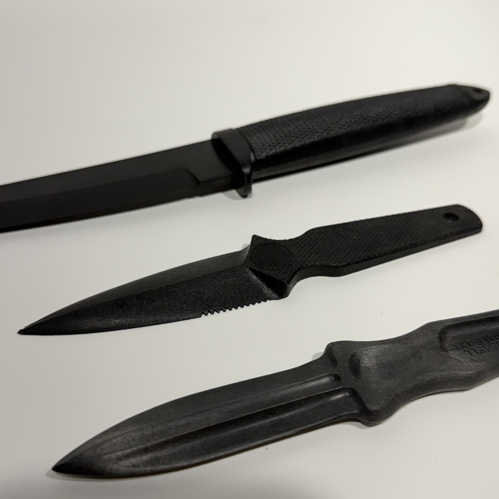 Plastic Training Knives Letter Openers Tactical Training 3 Plastic Knives