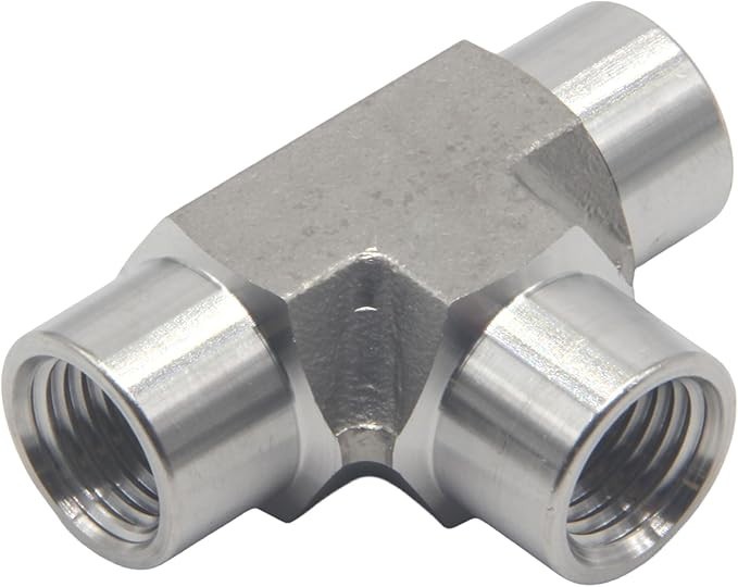 3 Way Stainless Steel Pipe Tee Fitting Female NPT