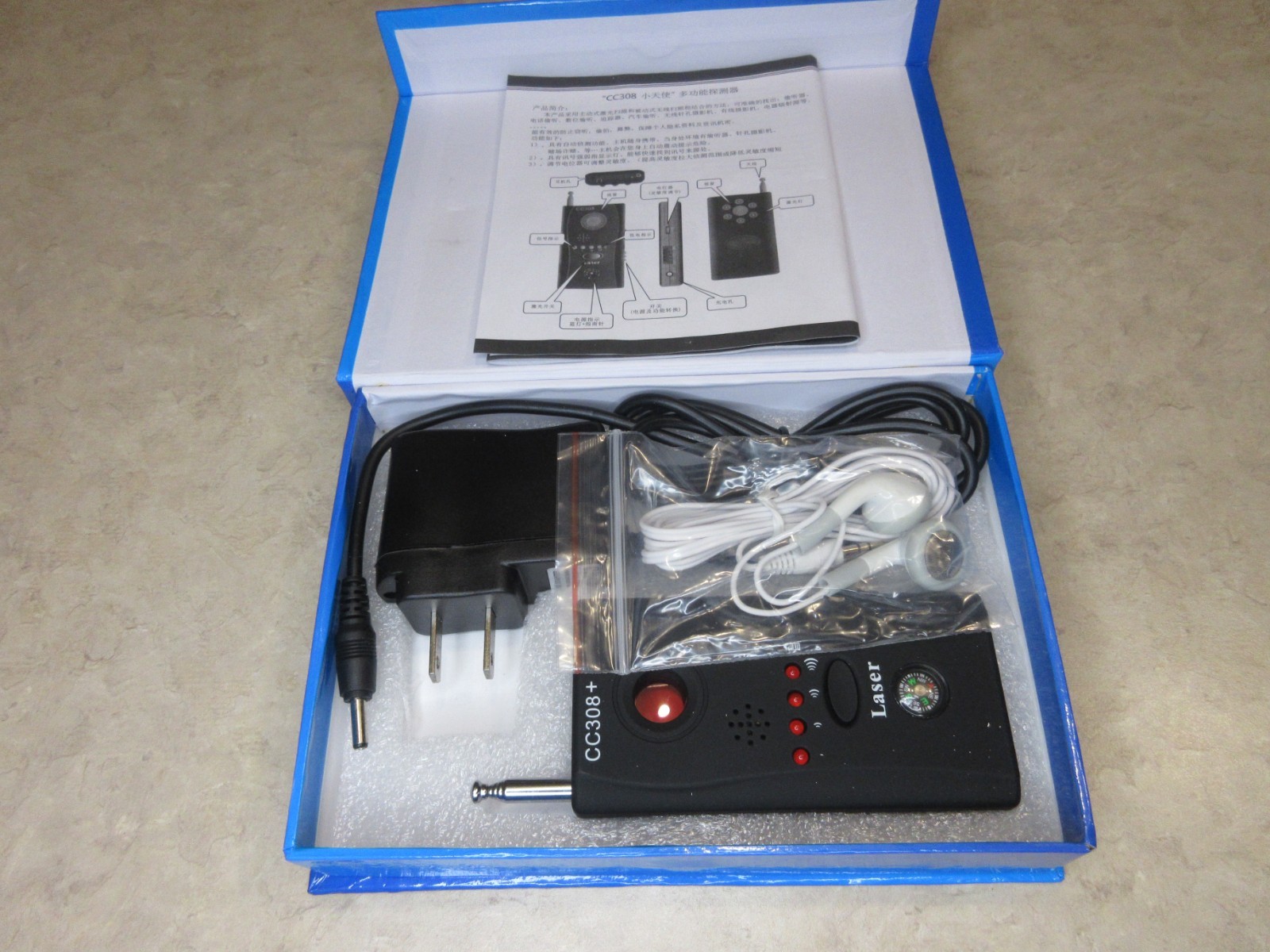 Full-Range All-Round Detector CC308+. Eavesdropping device. Pinhole killer.
