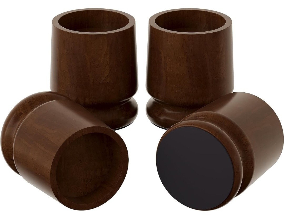 TQVAI Large Bed Risers Heavy Duty, 4" H(Inner 3" H), 2200 LBS Loading Capacit...