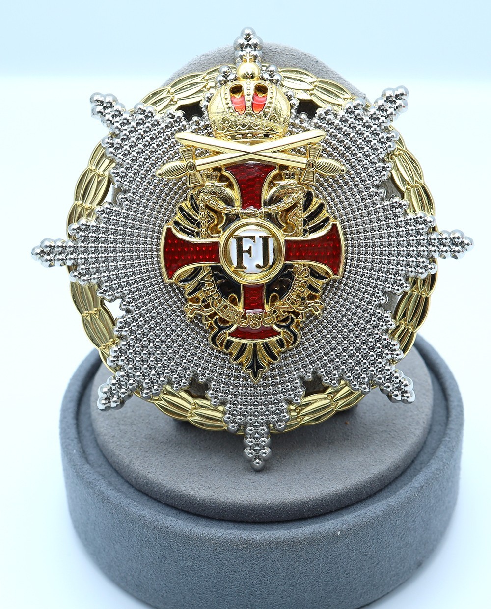 Imperial Austrian Breast Star of the Order of Franz Joseph with Swords Replica
