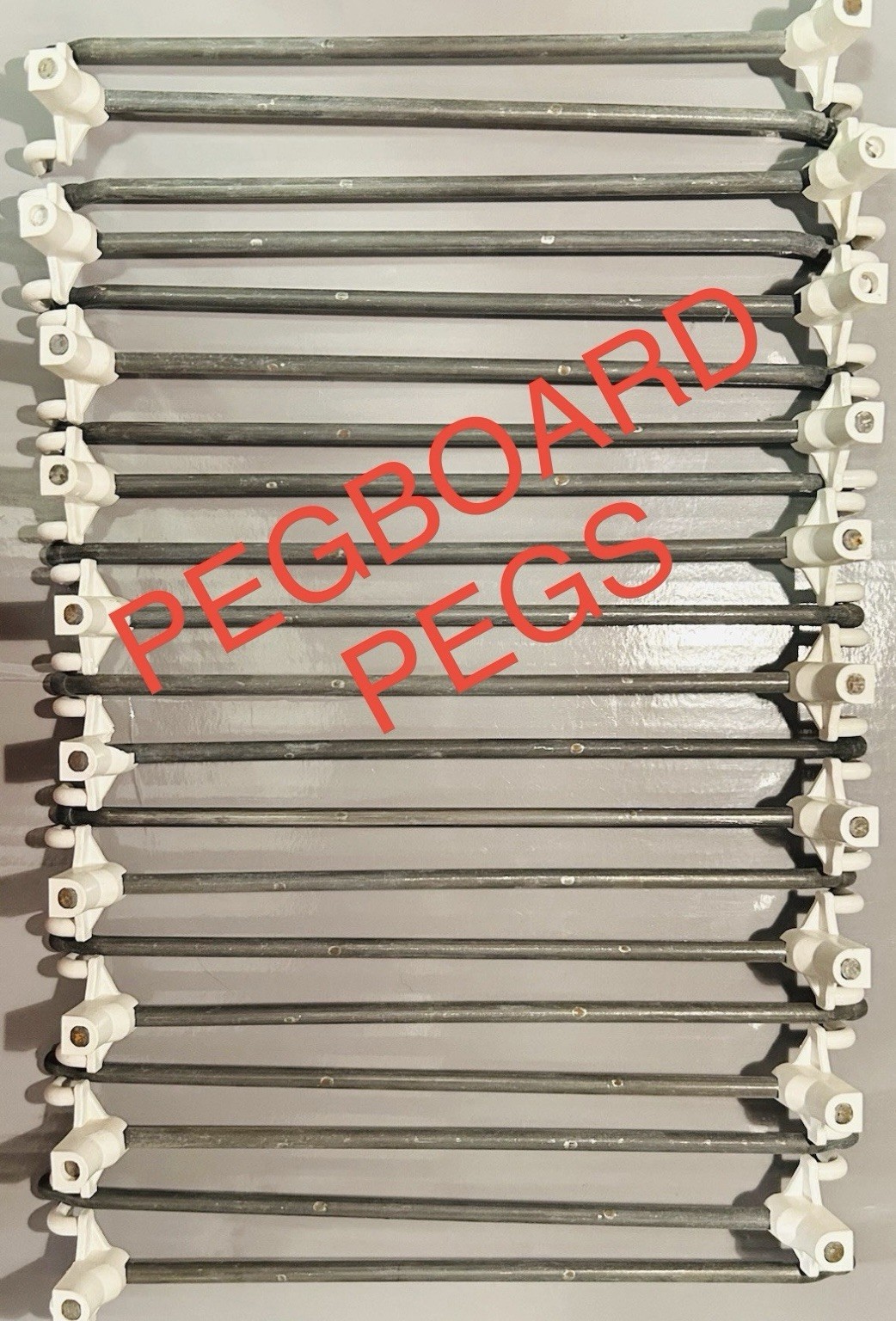 Pegboard 9” Straight Hooks Lot of 20. Pegboard for Garage Storage Organization