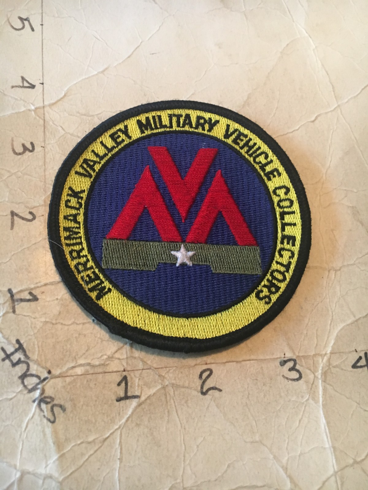 Merrimack Valley Military Vehicle Collectors Patch 7/22/25
