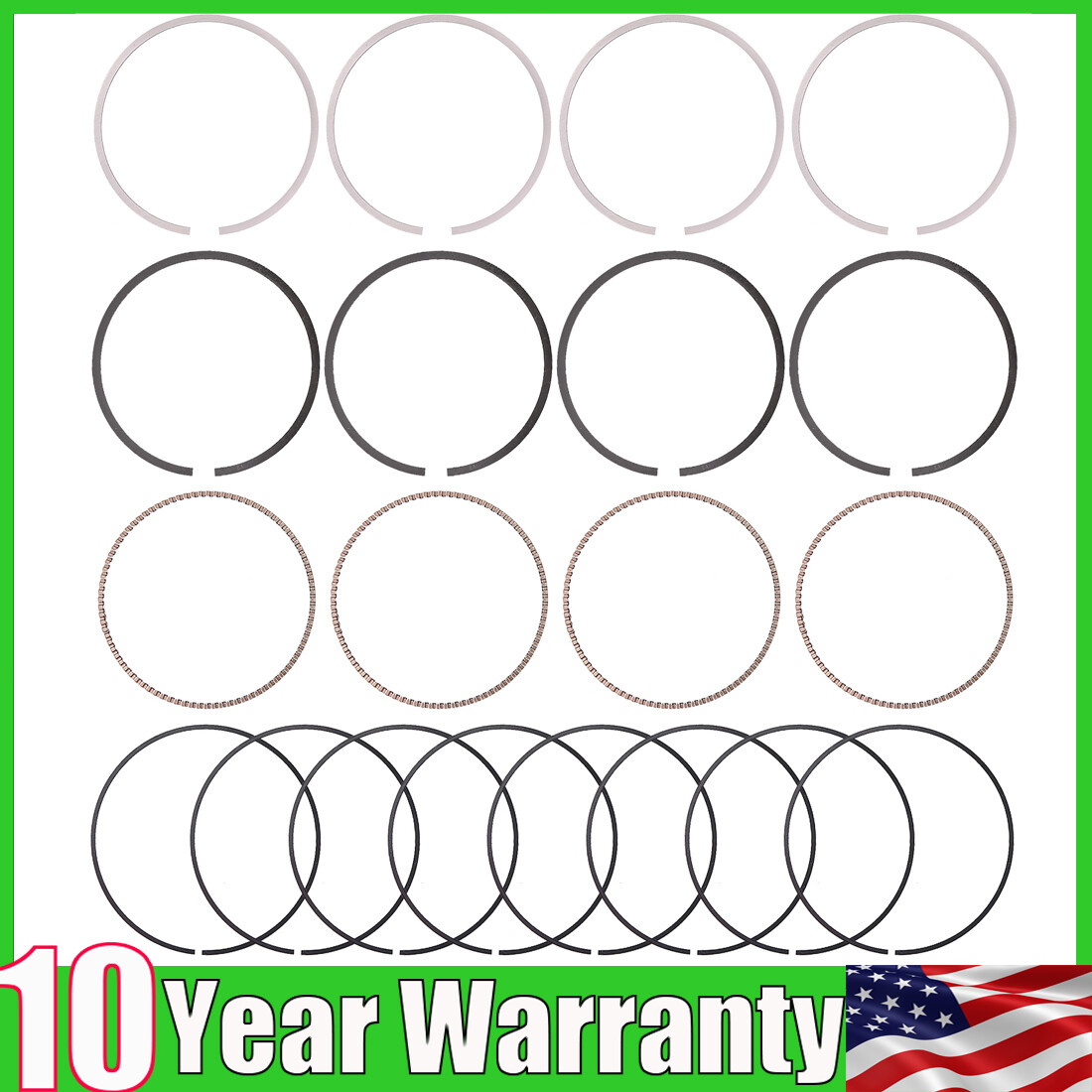 Piston Ring Set For 2011-2016 Hyundai Kia Elantra Coupe 1.8L L4 DOHC 23040-2E000