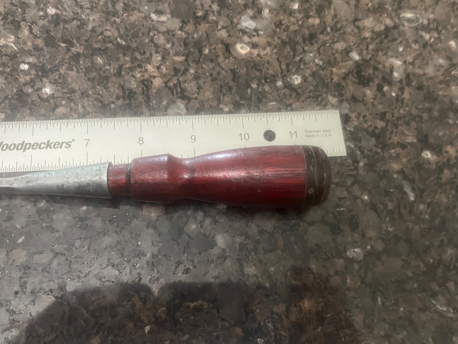 Stanley No. 720 chisel 1/4" - Very Good - Custom Handle - Nice