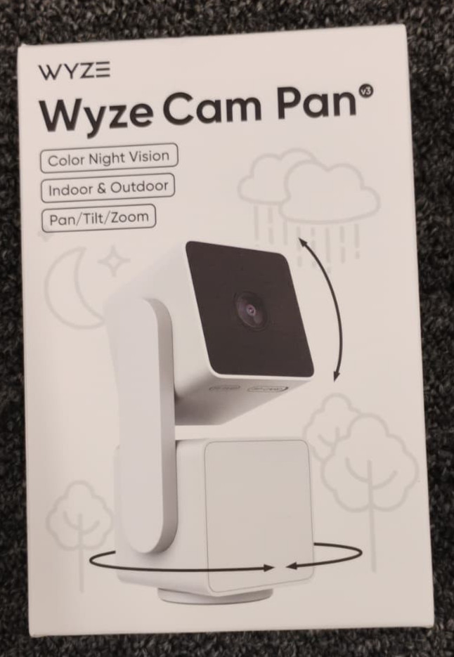 Wyze Cam Pan Indoor/Outdoor IP65 1080P 360° Pan/Tilt/Zoom Wi-Fi  - New , D1