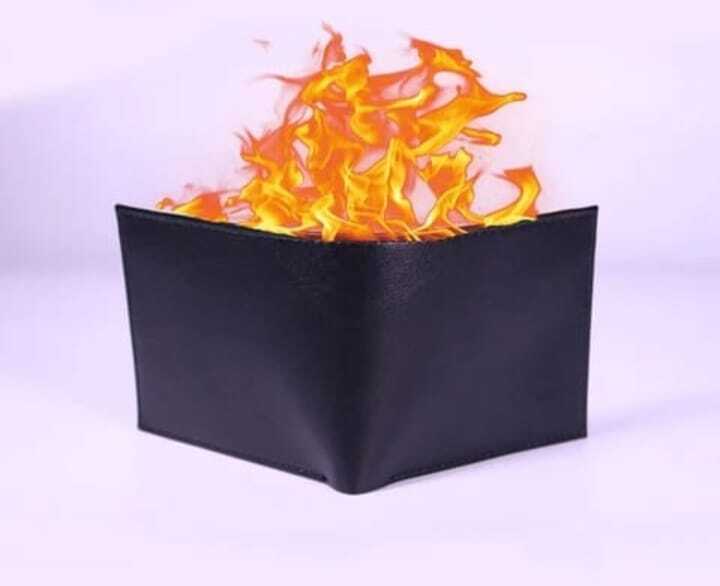 High Quality Fire Wallet Wallet Caught On fire Magic Trick