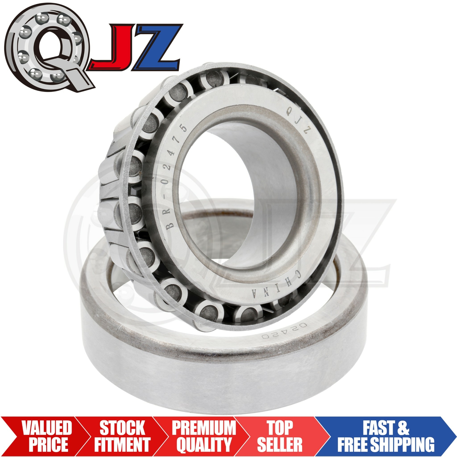 [Qty.1] 02475-02420 Tapered Roller Bearing Set [1.25"ID x 2.6875"OD x 0.875"W]