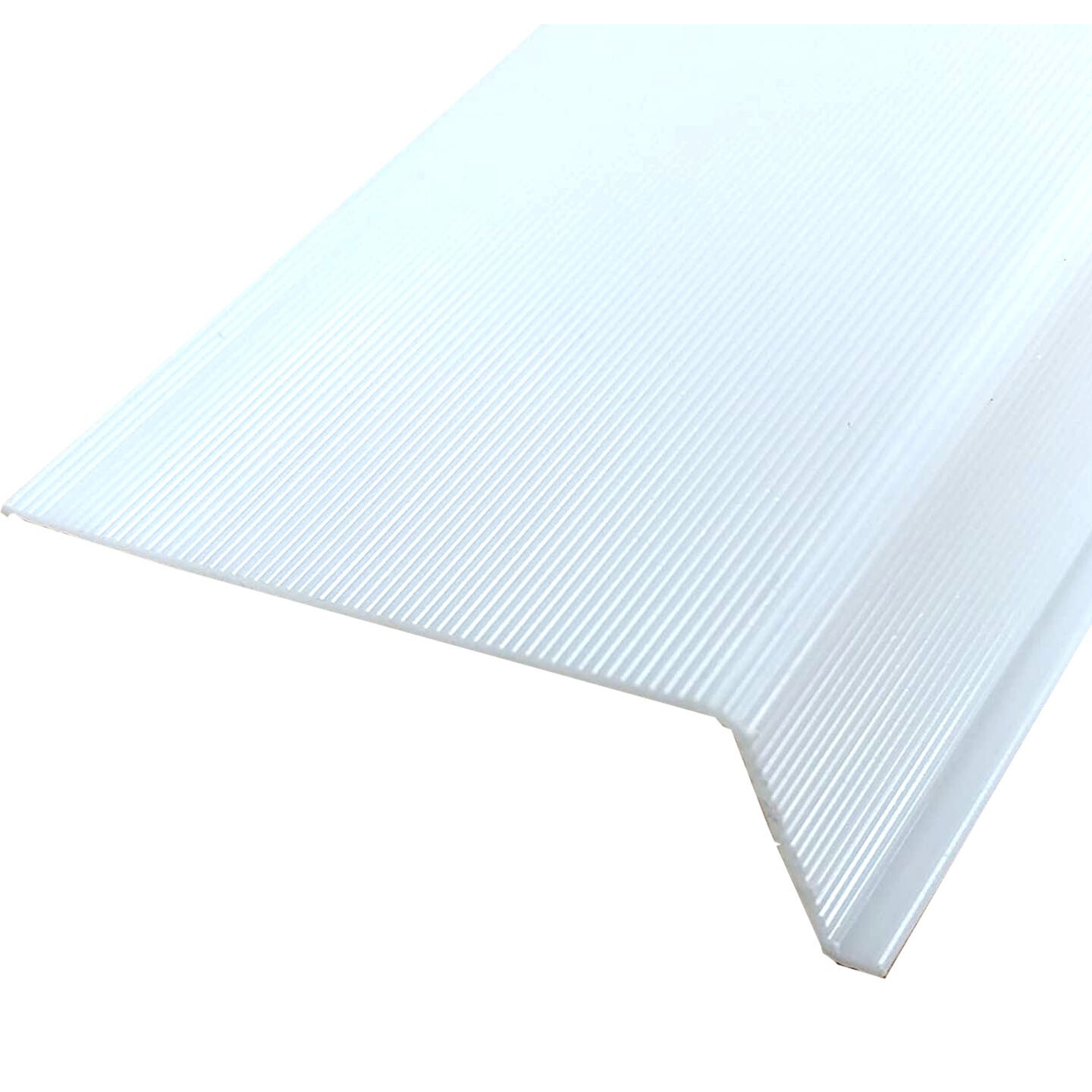 24" Replacement "L" Shaped Acrylic Ribbed Lens For Under Cabinet Lights #24-CAB
