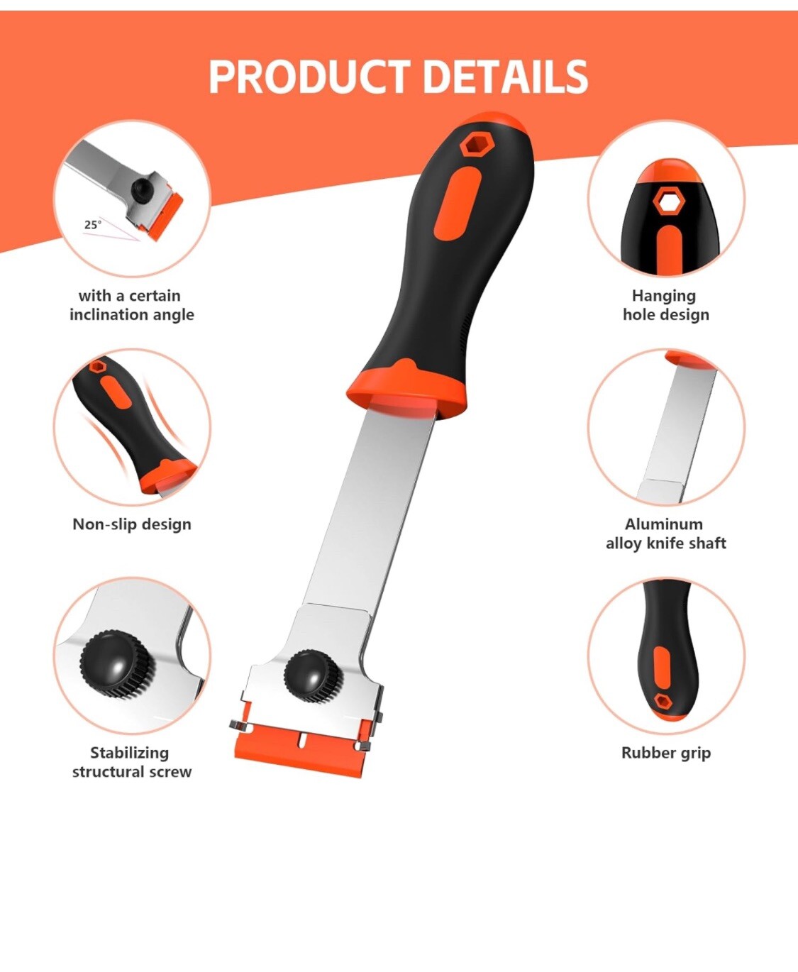 Razor Blade Scraper 2 Pcs Razor Scraper Tool For Removing Label Registration Sti