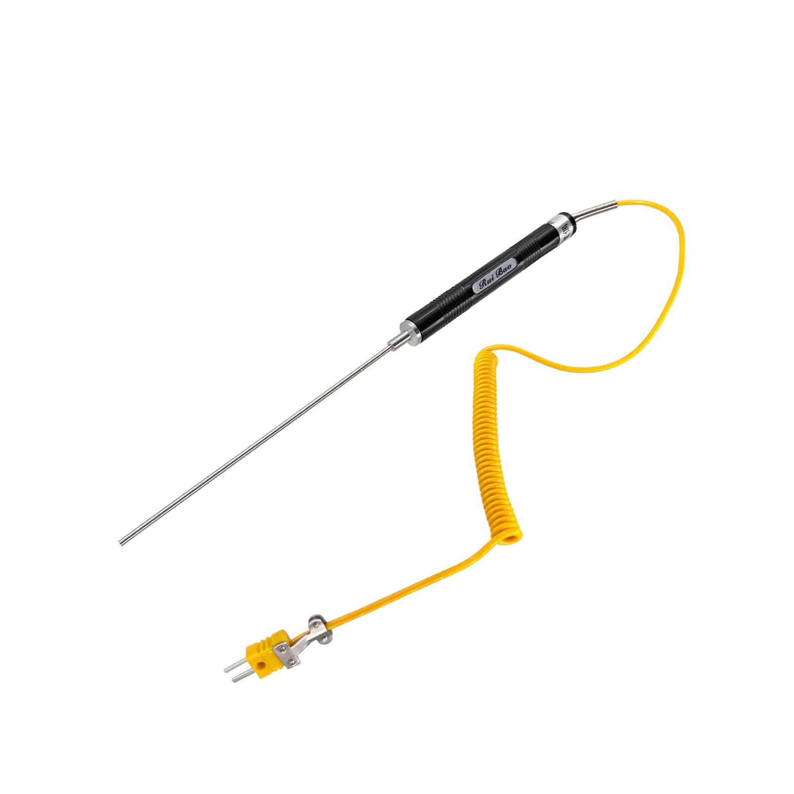 K Type Thermocouple Probe Handheld Temperature Sensor Stainless Steel Probe