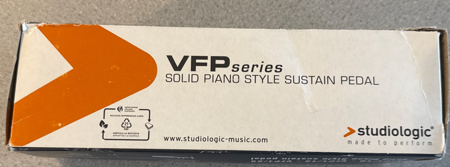 Studiologic VFP Series VFP-1/10 Single Piano-Style Sustain Pedal Made in Italy